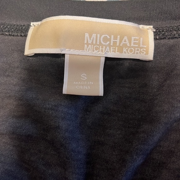 Michael Kors Faded V Neck Tee Size S in Charcoal Gray - Picture 5 of 6